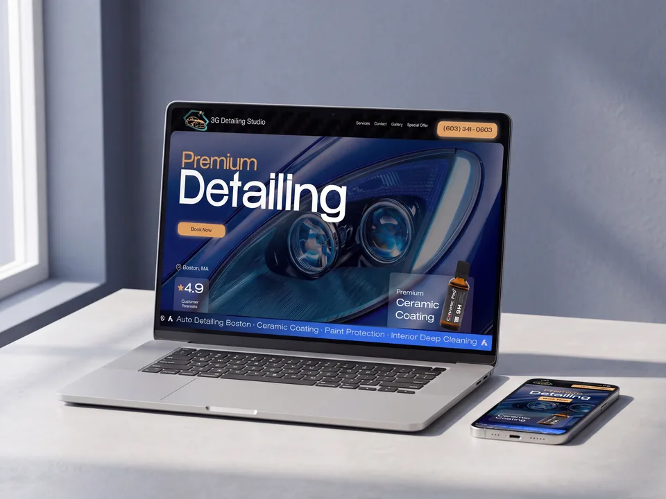3G Detailing Studio — website by Edilab
