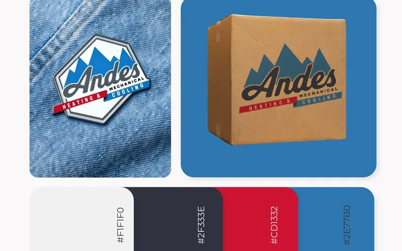 Andes Heating & Cooling — brand identity, apparel, packaging by Edilab Studio