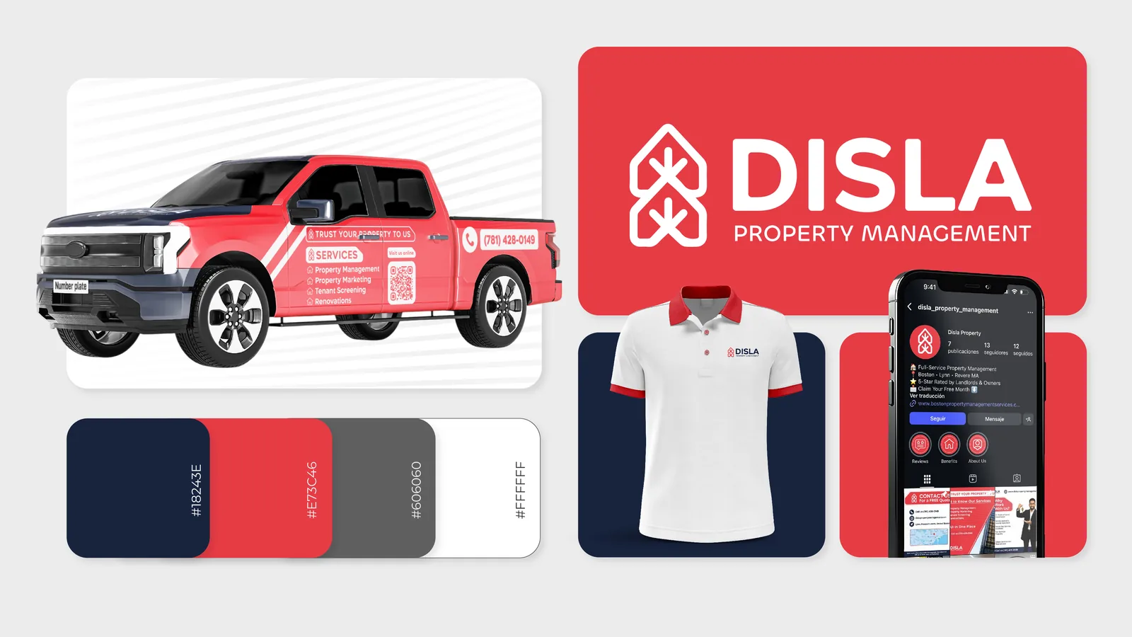 Disla Property Management — brand identity by Edilab