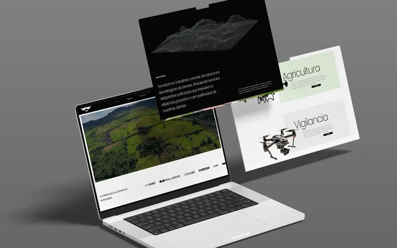 International Drone Company — brand identity, website by Edilab Studio